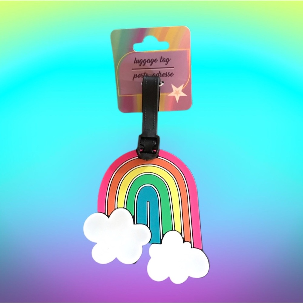 RAINBOW BACKPACK / LUGGAGE TAG NWT